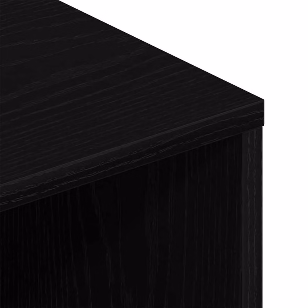 Berkfield Home Black Oak TV Cabinet in Matt MDF, W/D/H: 120 x 40 x 40 cm – 5