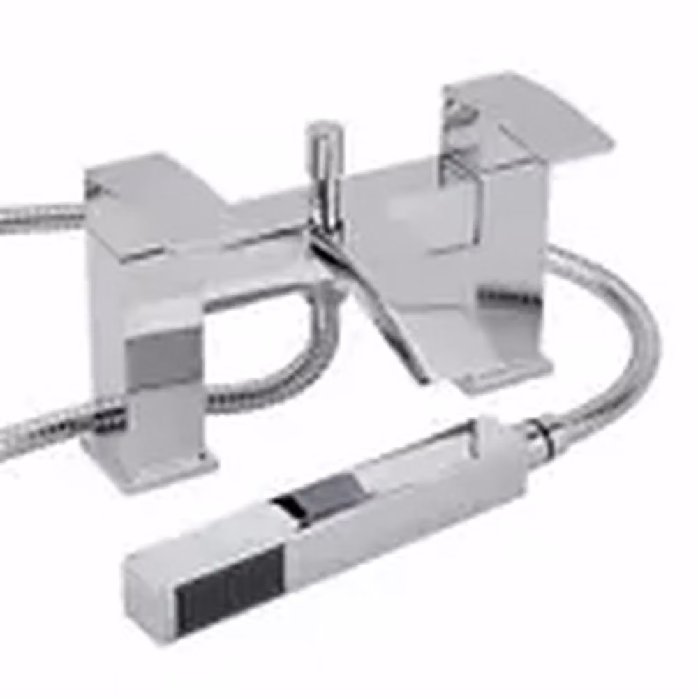 Kelvenix Luxury Two-Handle Bath Filler Shower Mixer Tap Set in Silver Chrome – 2