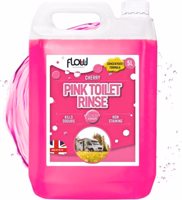 Flow Cherry Scented Pink Toilet Rinse, 5L