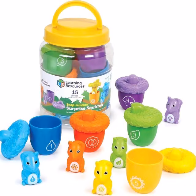 Learning Resources Snap and Learn Counting Matching Sorting Toy in Multicolour