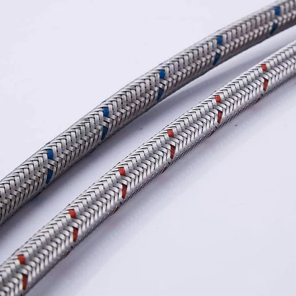 Heable Pack of 2 Silver Stainless Steel Kitchen and Basin Flexi Tails M10 x 1/2 Inch BSP, Length: 70 cm – 2