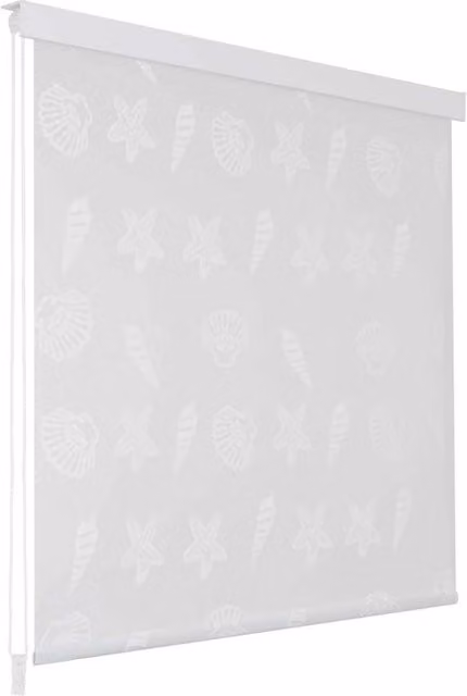 Berkfield Home Sea Star Shower Roller Blind, Grey, W: 140 cm, H: 240 cm
