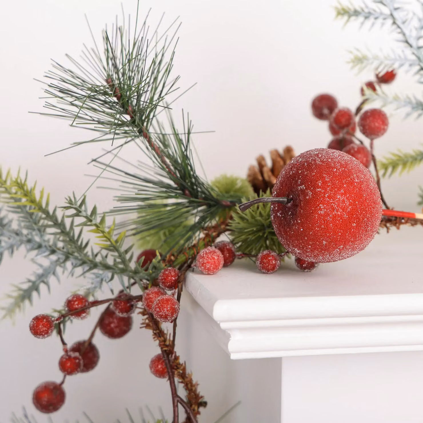 Dibor Country Hedgerow Christmas Garland Table Decoration, Multicolour, 1.8m – 4