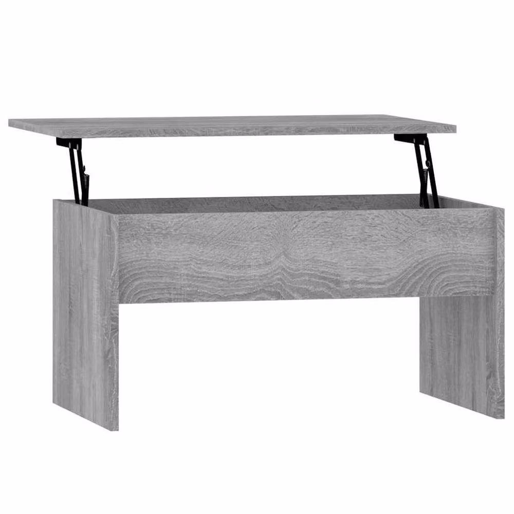 Berkfield Home Modern Grey Sonoma Coffee Table with Lift Mechanism, W/D/H: 80 x 50.5 x 41.5 cm – 3