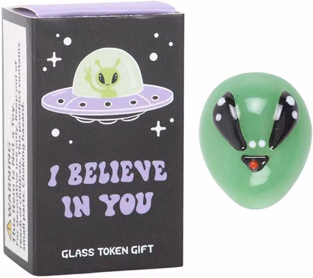 Something Different Green Glass Alien Animal Ornaments, Pack of 24