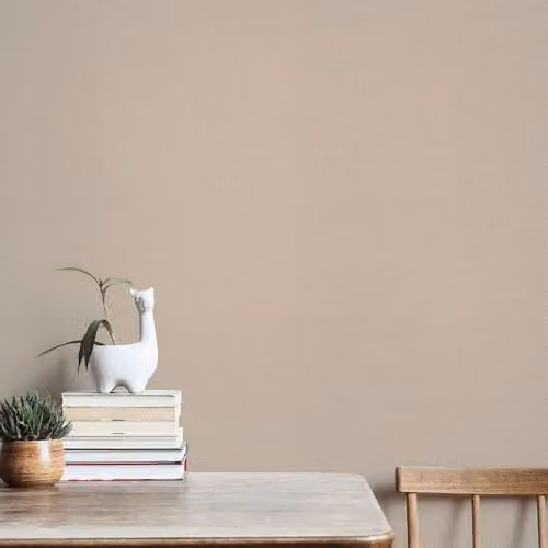 Erismann Elle 10444-02 Non-Woven Linen Look Plain Textile Structure Wallpaper in Beige