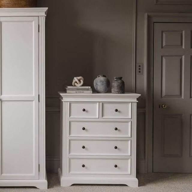 Statement Furniture Gainsborough White 2 Over 3 Chest of Drawers – 1