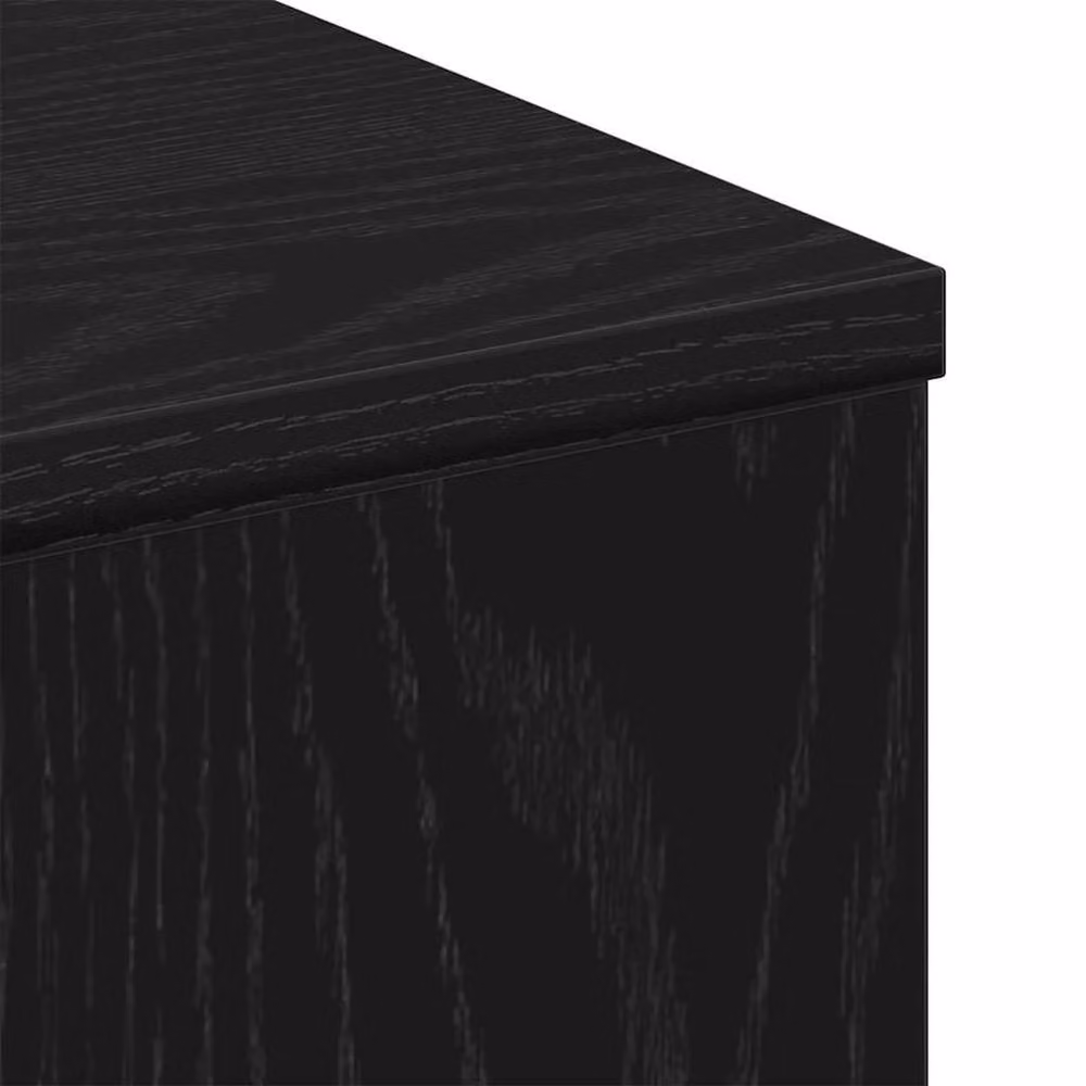 Berkfield Home Modern Black Oak Coffee Table, W/D/H: 90 x 67 x 33 cm – 5
