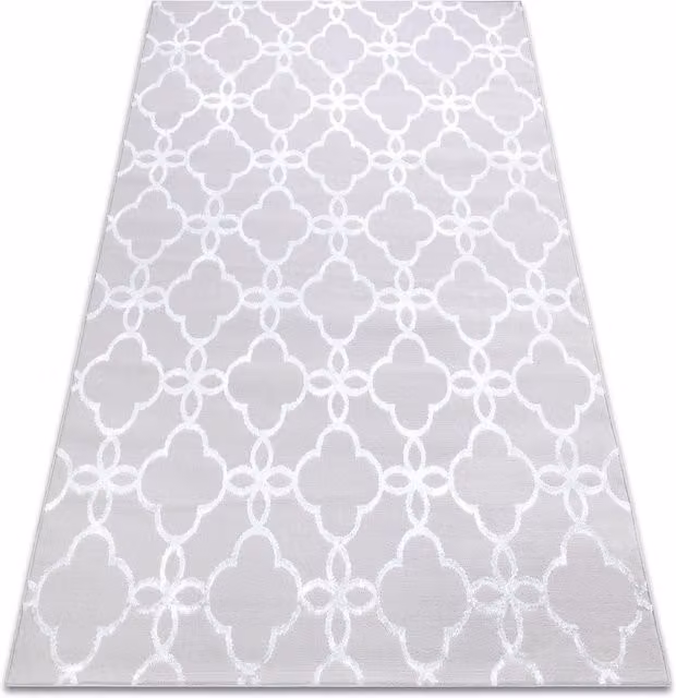 RugsX Mefe Modern Geometric Grey Rectangular Rug W: 80 cm, L: 150 cm