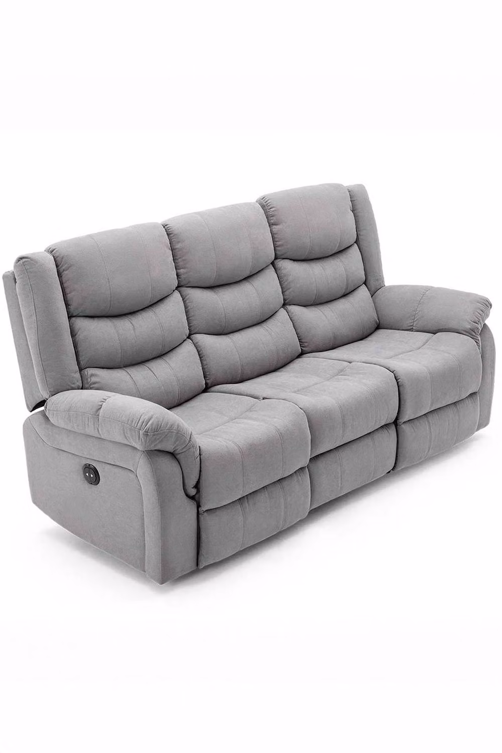 More4Homes Seattle Grey Fabric Electric Recliner Sofa Set, including 1+2+3 Seater Configuration – 2