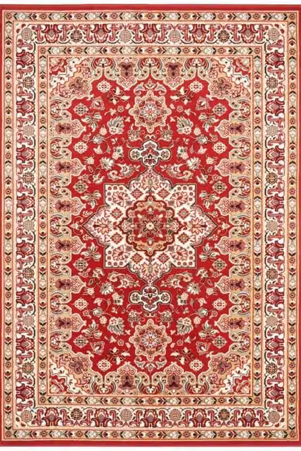 THE RUGS Oriental Parun Tabriz Red Vintage Polypropylene Carpet W: 160 cm, L: 230 cm