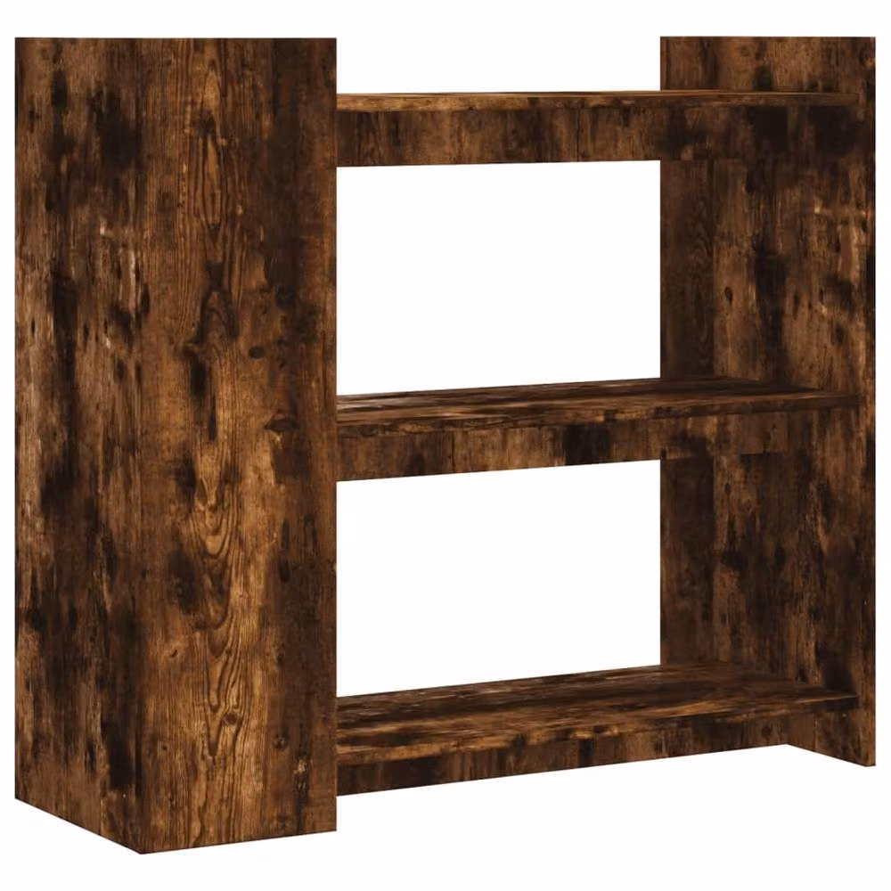 Berkfield Home Smoked Oak Console Table in Brown, W/D/H: 100 x 35 x 90 cm – 4
