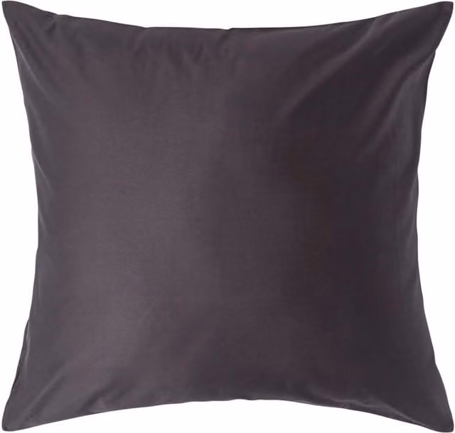 Homescapes 1000 Thread Count Egyptian Combed Cotton Housewife Pillowcase, Grey, Width: 80 cm