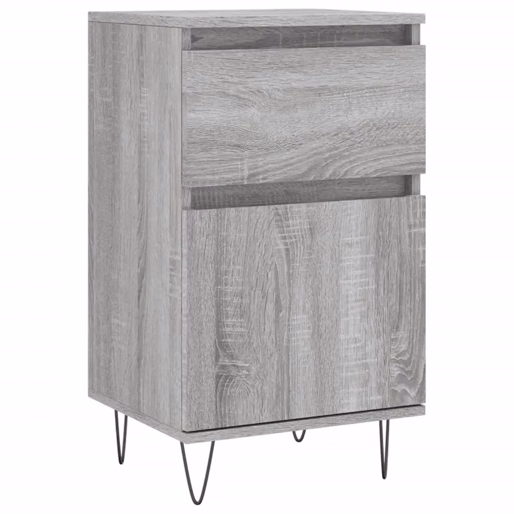 Berkfield Home Grey Sonoma Sideboard in Engineered Wood, W/D/H: 40 x 35 x 70 cm – 2