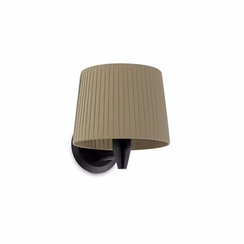 Netlighting Samba Modern Wall Light with Fabric Shade in Black and Green, E27, W/D/H: 21.5 x 16 x 19 cm – 1