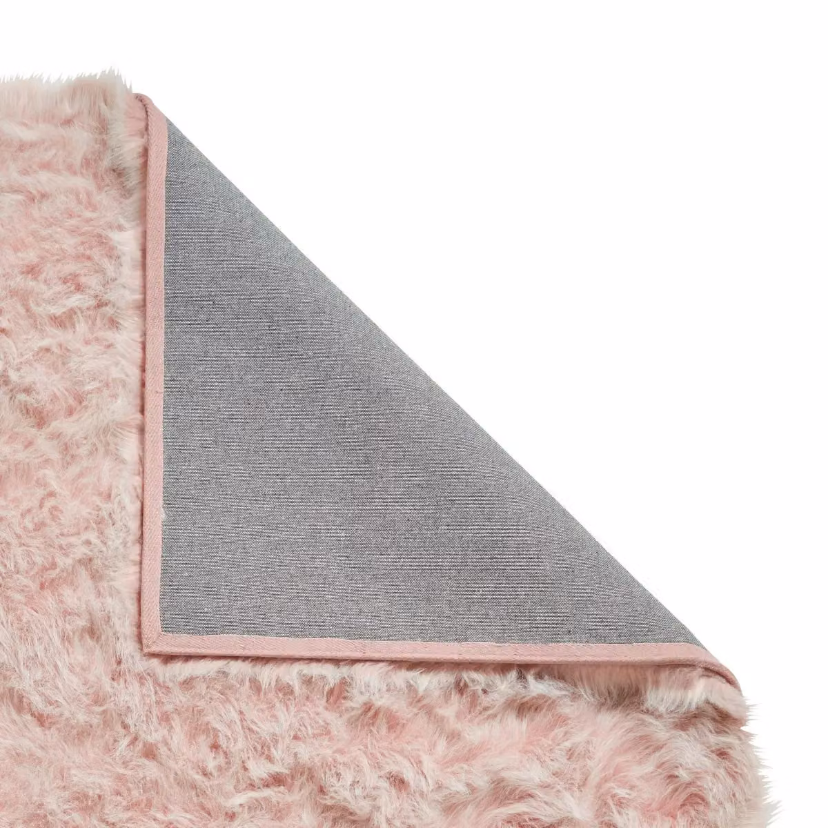 The Rug Shop UK Modern Shaggy Pink Machine Woven Area Rug W: 160 cm, L: 230 cm – 2