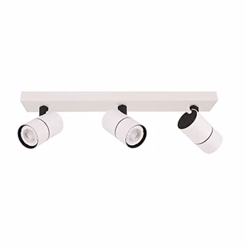 Netlighting Laconi Modern 3 Light Ceiling Spotlight Bar GU10 in White