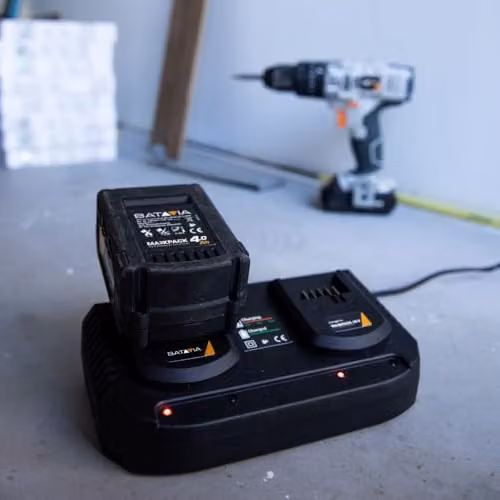 Batavia 18V Dual Charger Black for 2 x 3.5Ah Batteries – 3