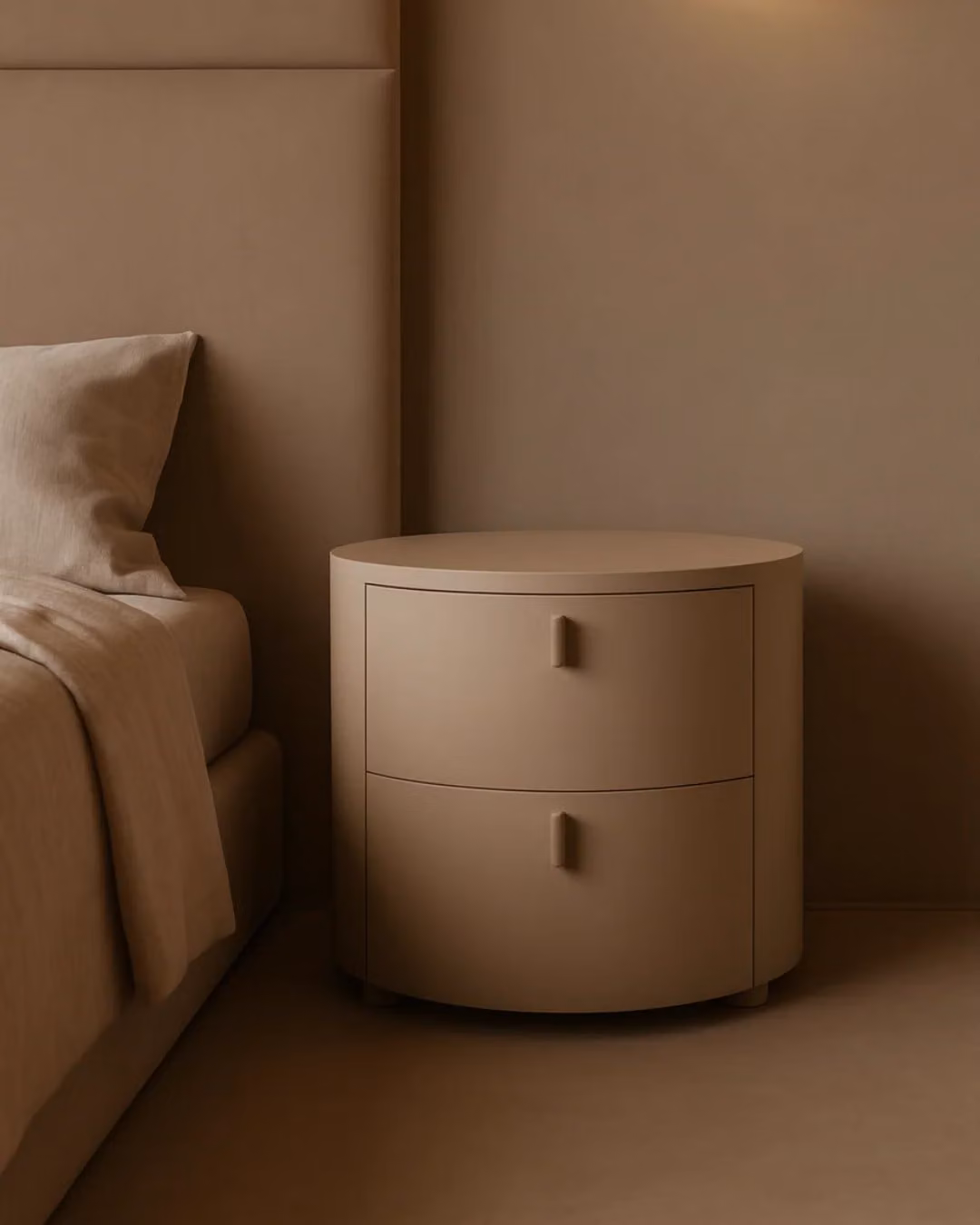 Tommy Franks Sims Bedside Table in Green and Beige