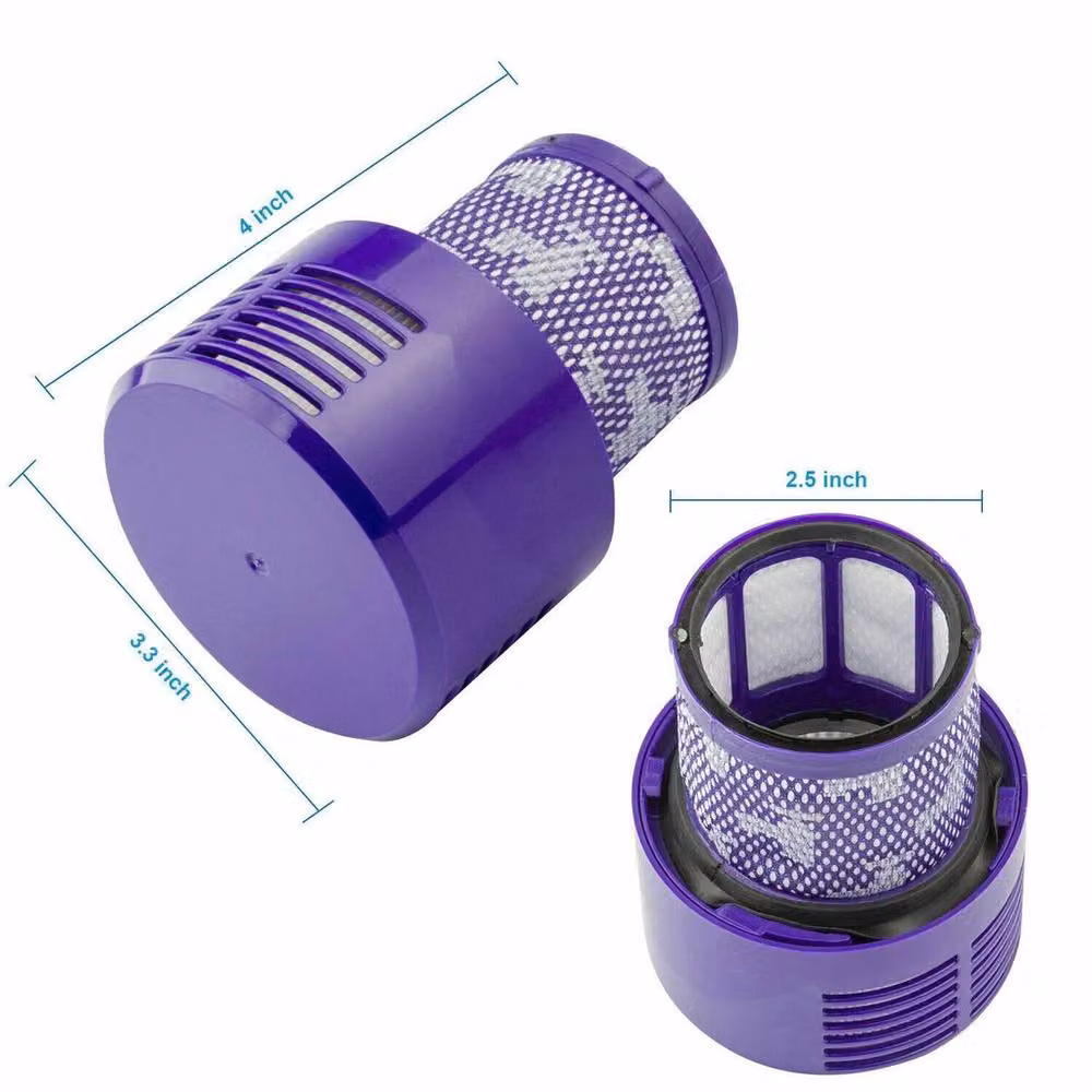 PAWNORA 2-Piece Genuine Dyson V10 SV12 HEPA Filter in Purple – 2
