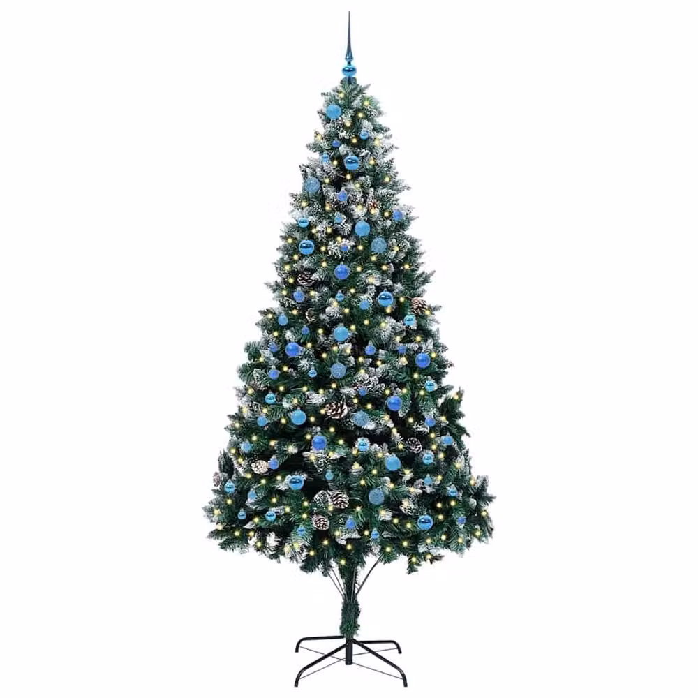 Berkfield Home Artificial Christmas Tree with 300 LEDs in Green, Height: 240 cm – 2