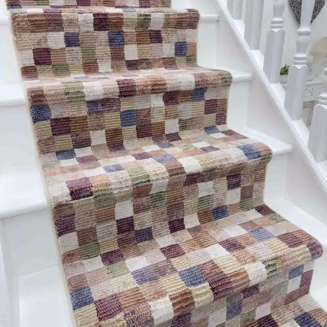 runrug Eclipse Stair Runner Carpet, Multicolour, W: 66 cm, L: 540 cm