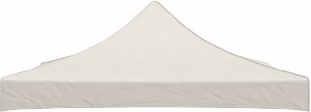 Berkfield Home Party Tent Roof in Cream, W: 300 cm x D: 300 cm x H: 108 cm