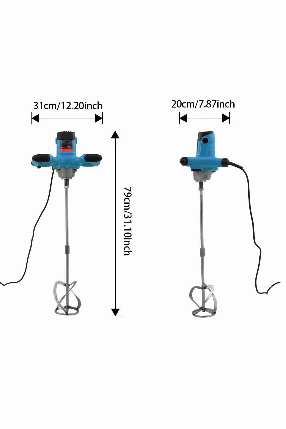 Living and Home 2100W Portable Electric Handheld Paddle Mixer in Blue – 2