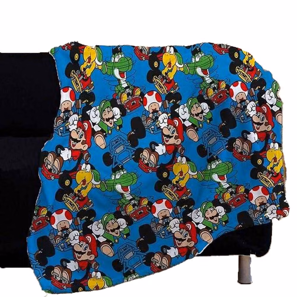 Nintendo Super Mario Multicolour Fleece Blanket – 2