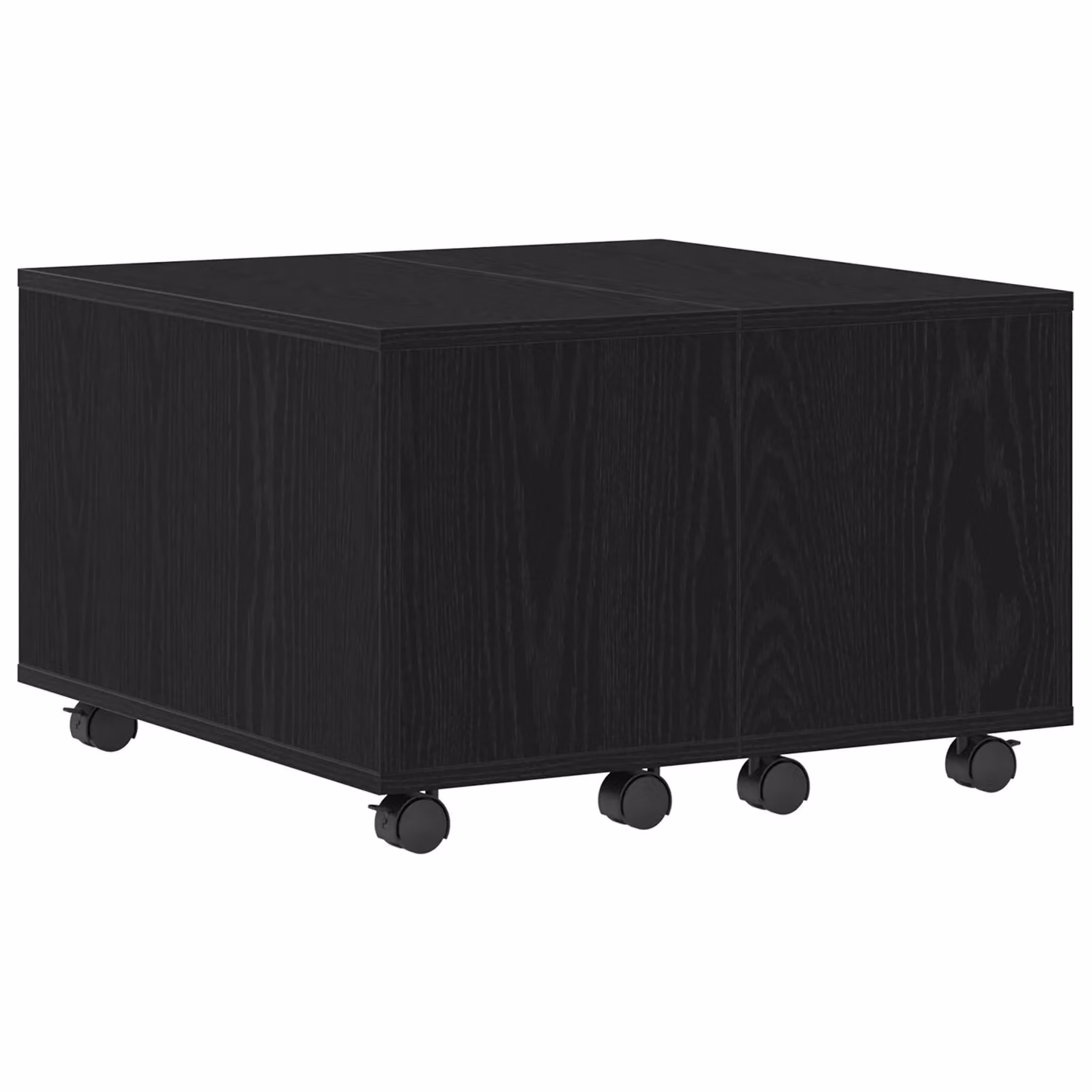 Berkfield Home Modern Square Coffee Table in Black Oak, W/D/H: 60 x 60 x 38 cm – 2