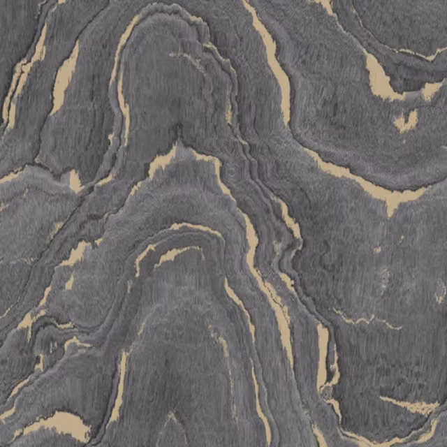 Muriva Grey and Gold Abstract Marble Luxury Wallpaper with Woodgrain Effect