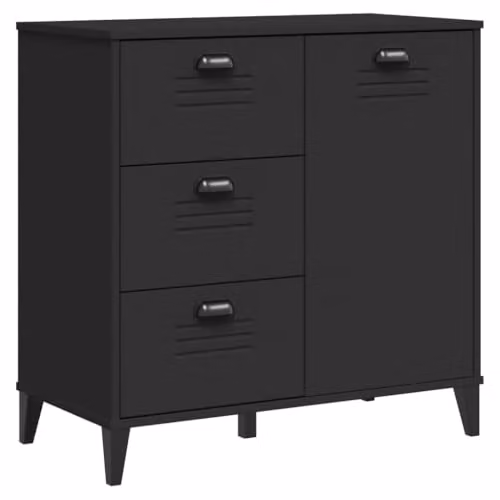 vidaXL VIKEN Sideboard in Black Engineered Wood W/D/H: 80 x 40 x 80 cm – 1