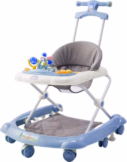 Kidkid Foldable Adjustable Baby Walker in Blue