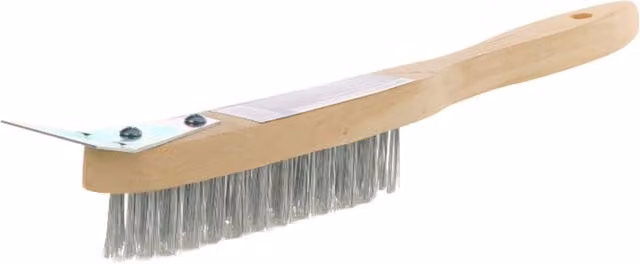 Universal Textiles Stainless Steel Wire Brush and Scraper, Multicolour