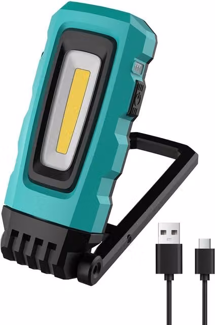 Koolite Rechargeable LED Inspection Light with Magnetic Stand and Clip, 800LM Waterproof Blue Work Light – 7