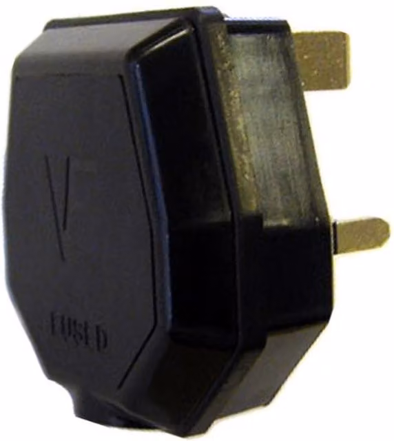 Dencon BS1363/A 13 Amp Replacement Black Plug