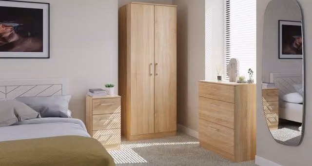 Swift Devon 3 Piece Bedroom Set in Bardolino Oak