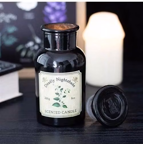 KDMD Deadly Nightshade Floral Tabletop Candle in Black – 1