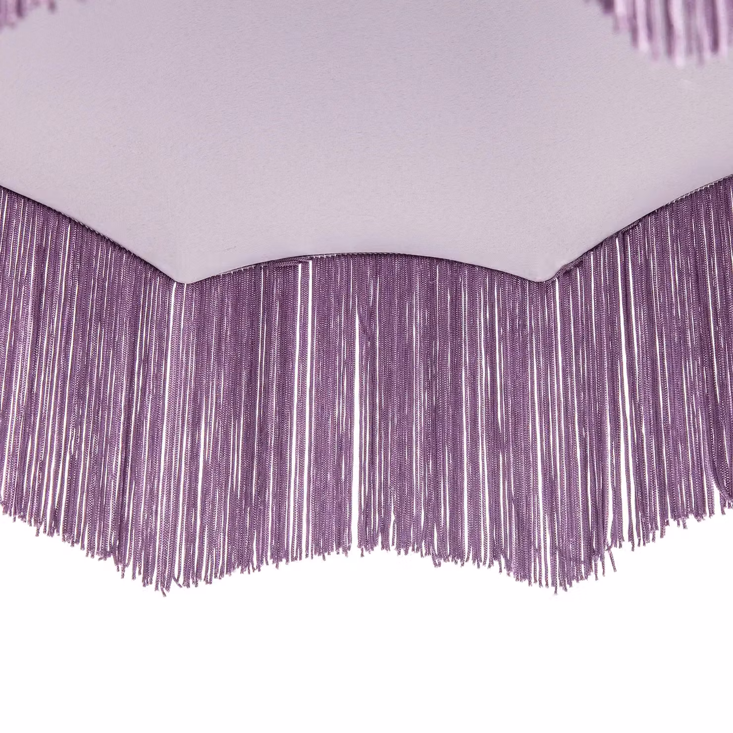 Happy Homewares Traditional Victorian Empire Soft Velvet Lamp Shade with Tassels in Lilac, Diameter: 40.64 cm – 3
