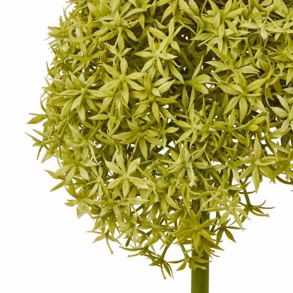 Lemon Pavilion Green Plastic Giant Allium Single Stem Flower, W21 x D21 x H90 cm – 2