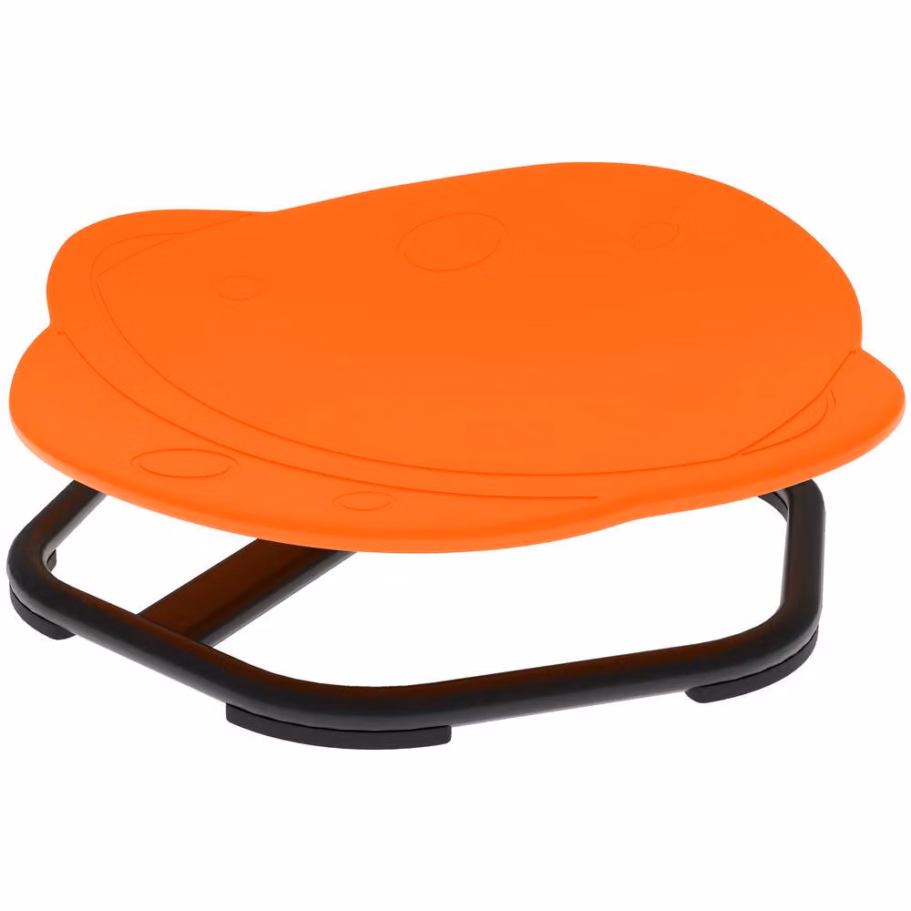 STILVORA Kids' 360 Degree Spinning Chair with Planet Design in Orange – 2