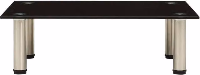 Berkfield Home Modern Black TV Stand with Tempered Glass, W/D/H: 60 x 35 x 17 cm – 1