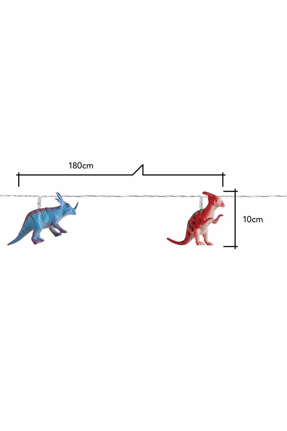 BHS Lighting Glow Dinosaur Multicolour String Wall Light with Warm White Glow – 2