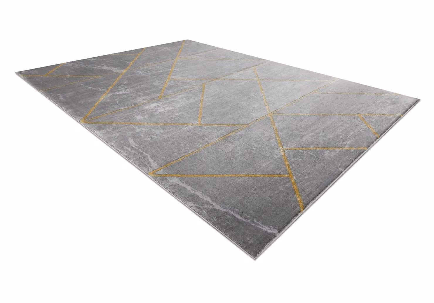 RugsX Emerald Grey Geometric Rectangular Rug W: 140 cm, D: 190 cm – 3
