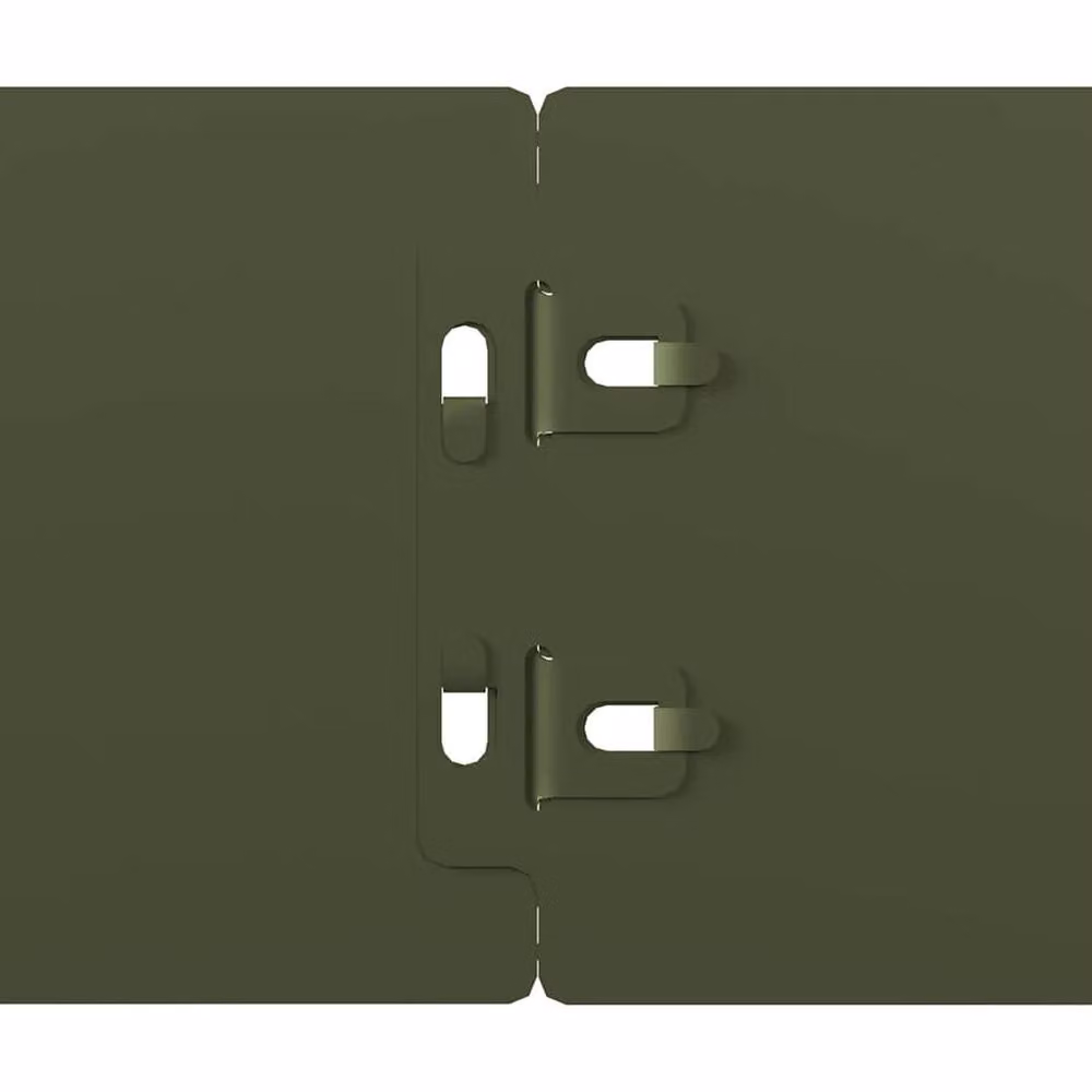 Berkfield Home Lawn Edgings, 10 Pieces, Olive Green, Cold-rolled Steel, H x W: 10 x 103 cm – 4