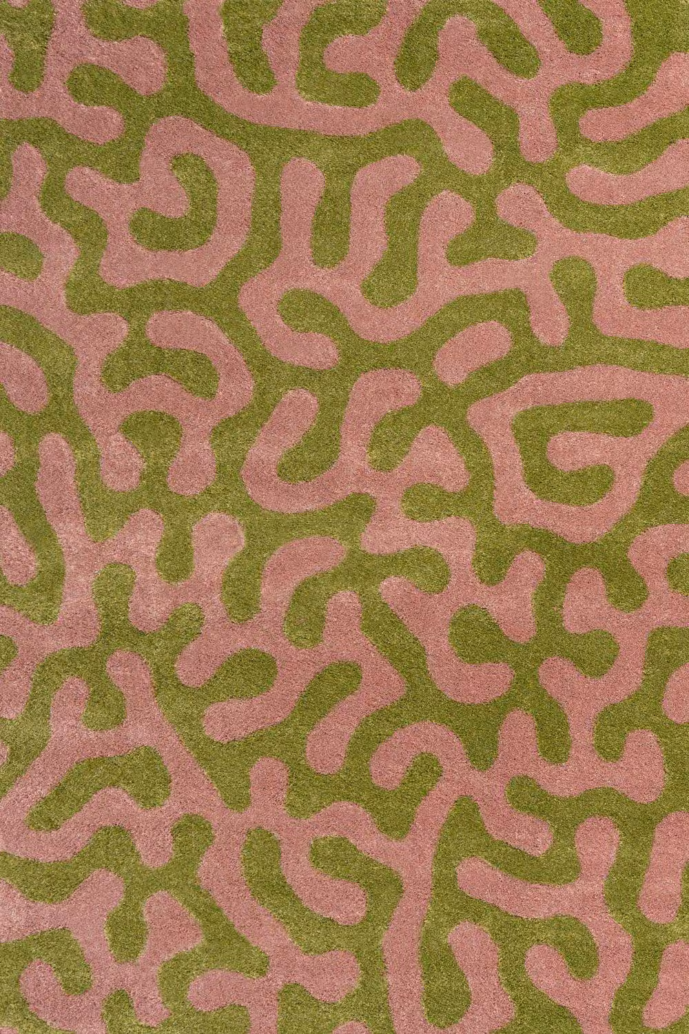 THE RUGS Joli Abstract Pattern Soft and Dense Pile Rug in Green, W: 240 cm, L: 340 cm
