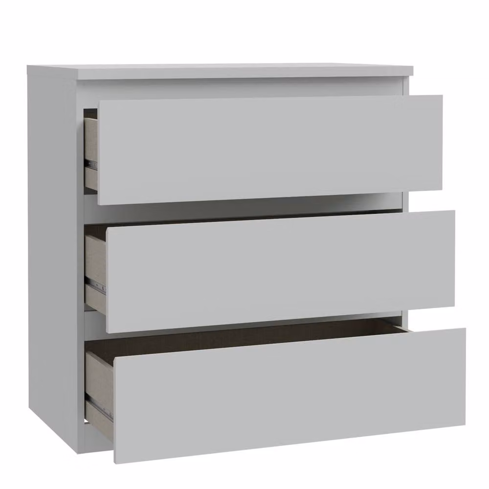 Furniture To Go Edmore 3 Drawer Chest in Light Grey – 2