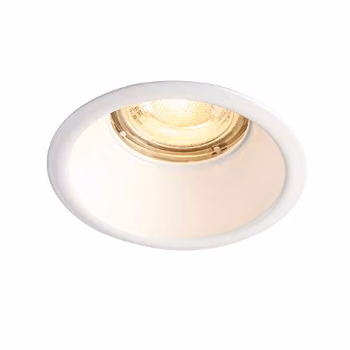 Netlighting Speculo LED Recessed Bathroom Downlight, Matt White Glass, IP65, GU10
