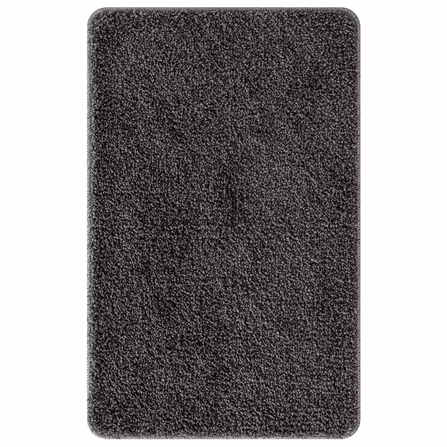 Berkfield Home 3 Piece Non-Slip Microfibre Bath Mat Set in Grey – 2