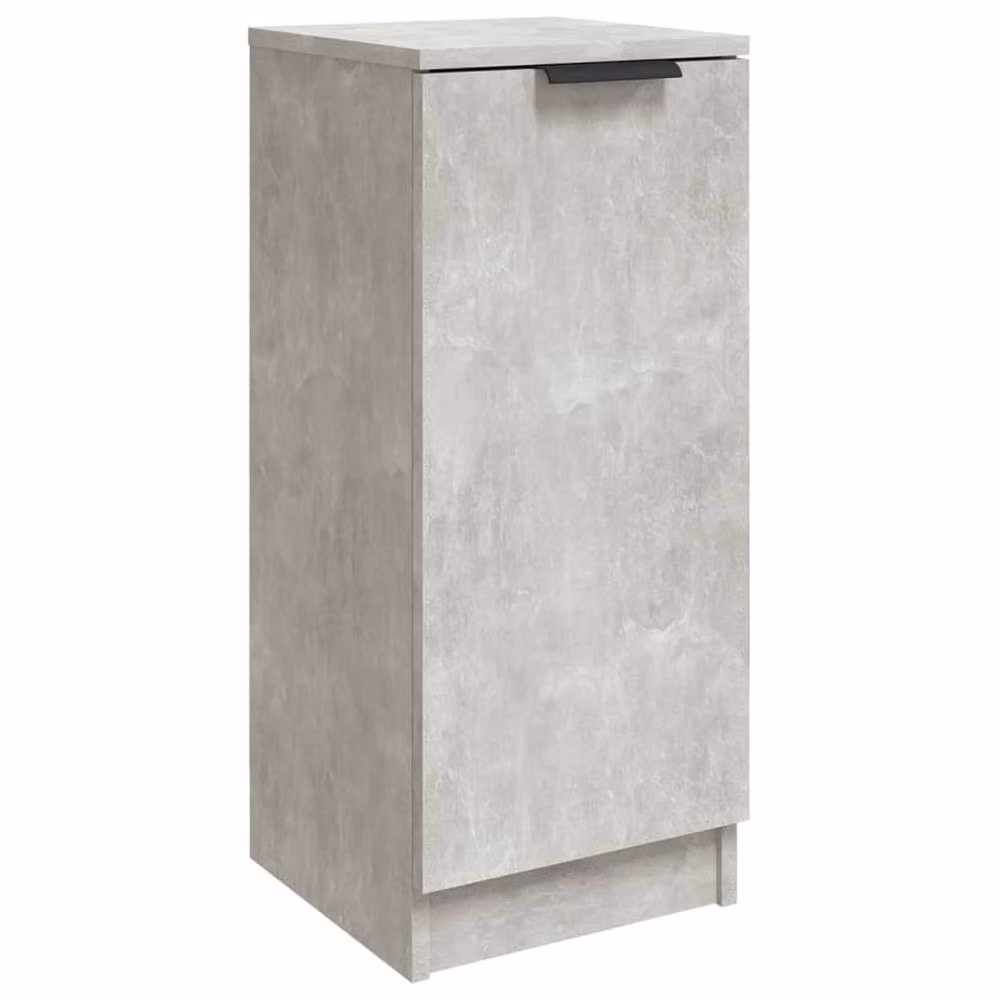 Berkfield Home Modern Abstract Sideboard in Concrete Grey, W/D/H: 30 x 30 x 70 cm – 2